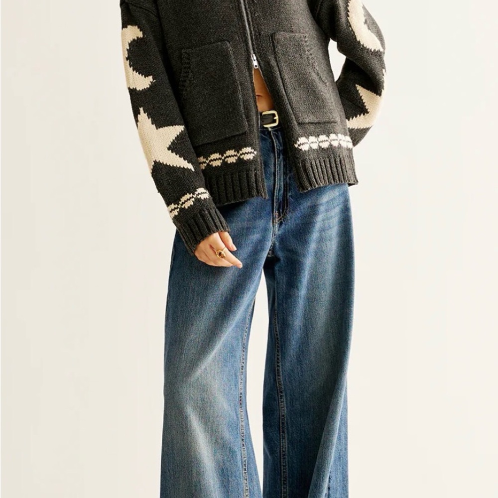 Commense Double-Zip Pockets Lapel Cardigan - Picture 5 of 14